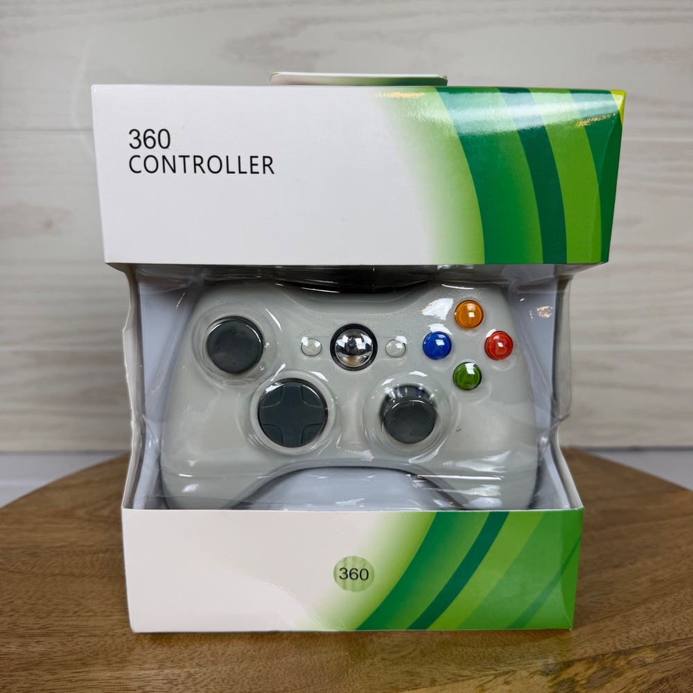 Xbox 360 Wired Controller Gamepad 9ft Cable New In Box